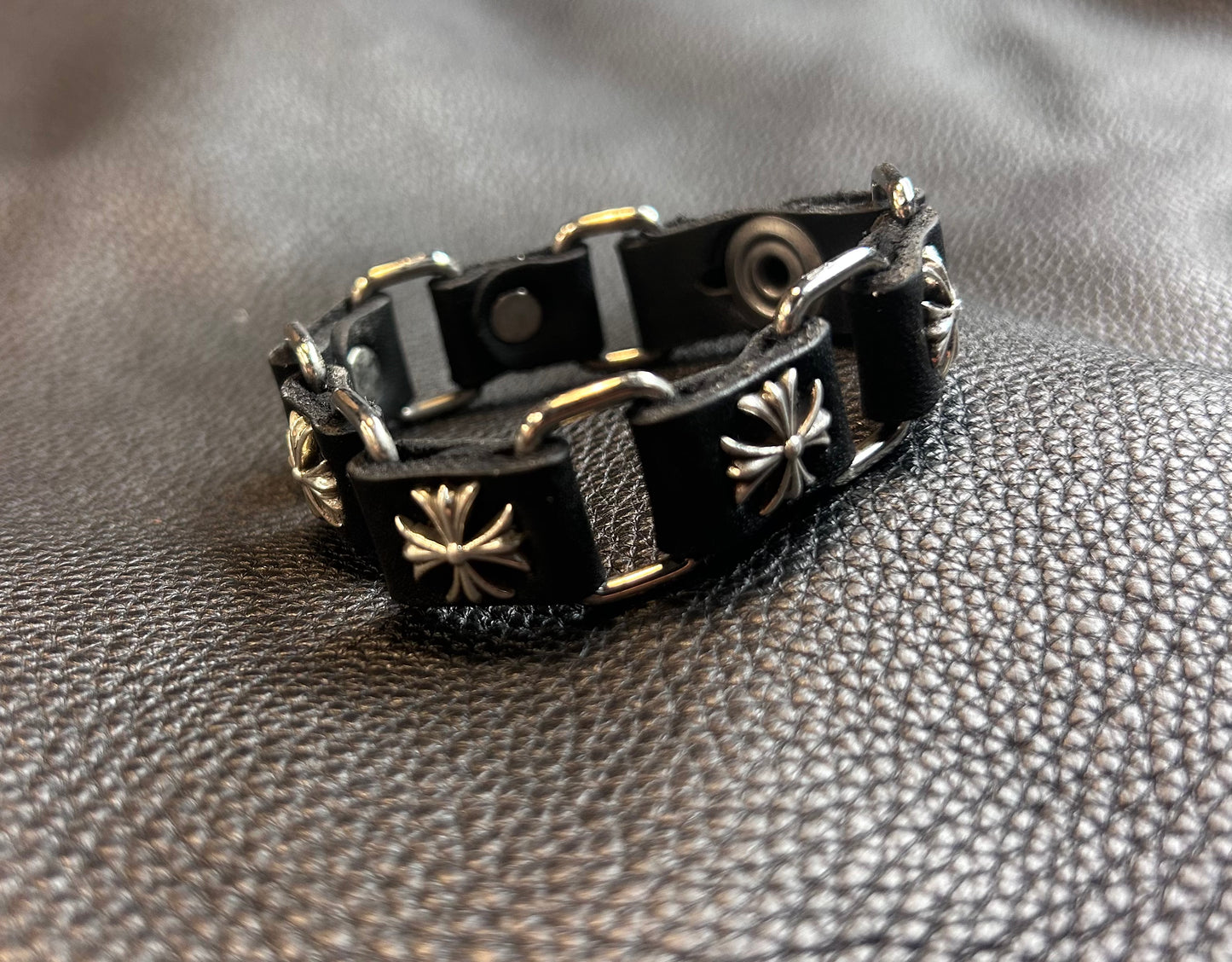 The Monarch (Sterling Silver) Maltese Cross Link Bracelet