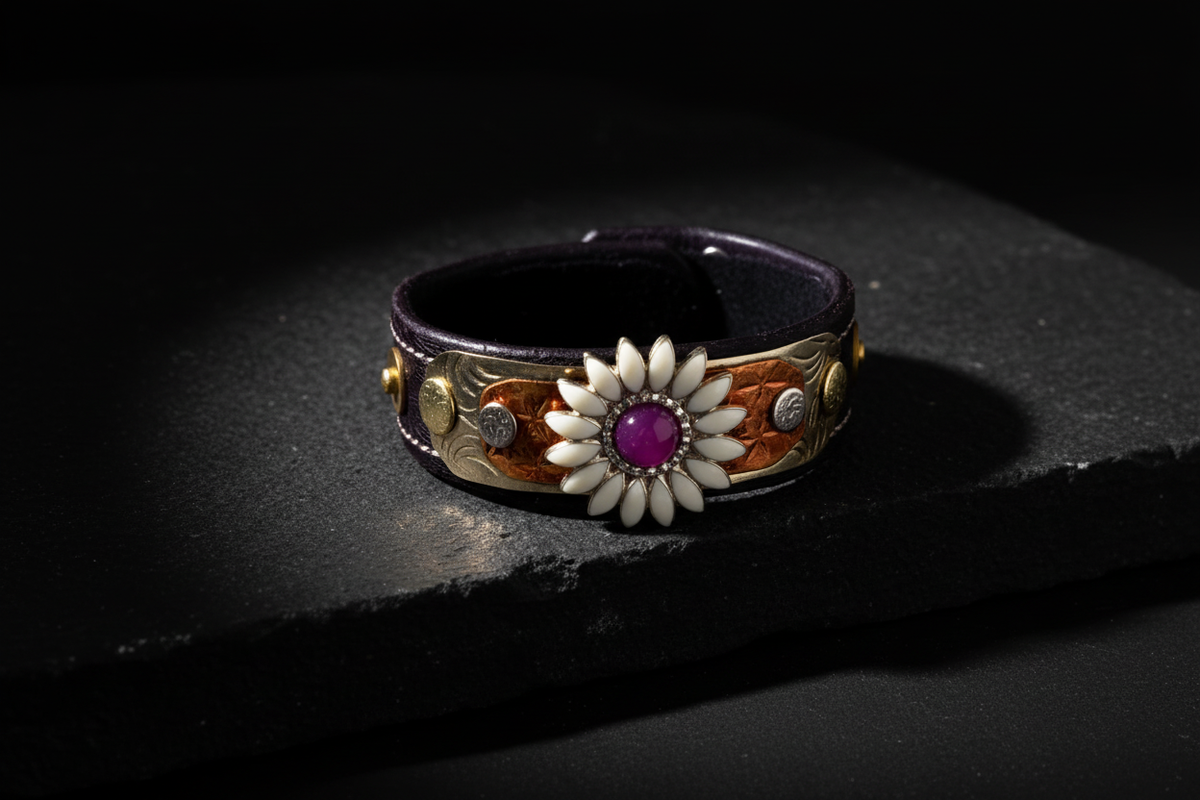 The Maiden Purple Leather