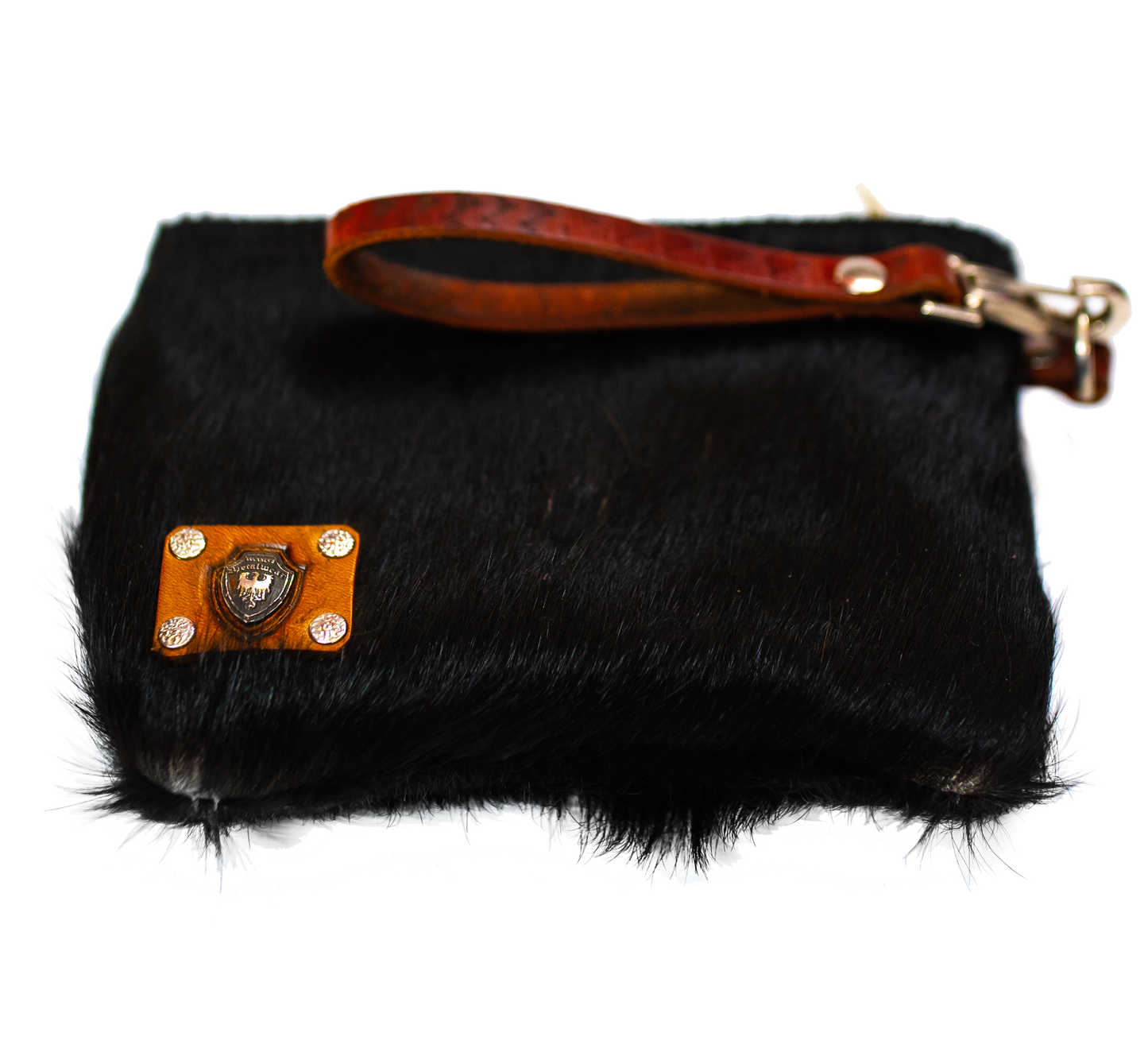 Cow Fur Black Clutch - Image #1
