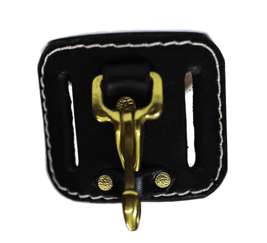 Leather Beltloop Keychain Holder - black
