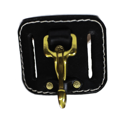 Leather Beltloop Keychain Holder - black
