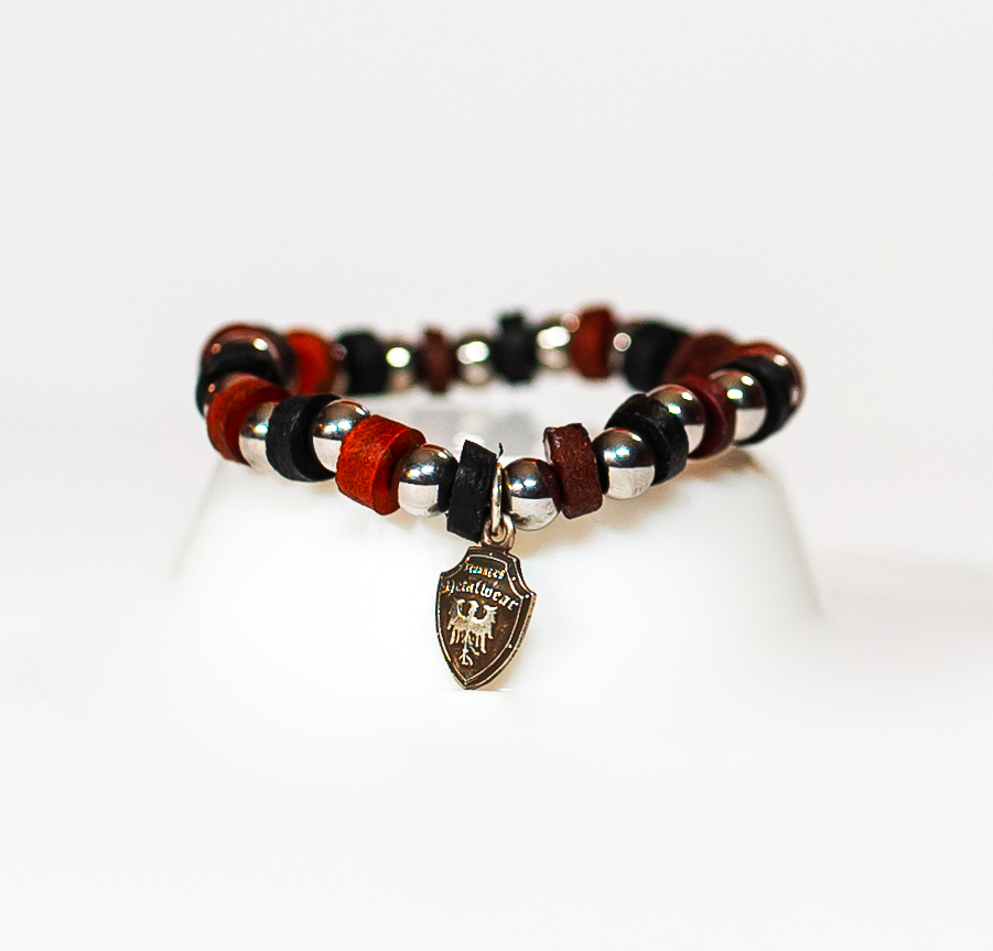 Beaded Bracelet Dark Brown/Black - Image #1
