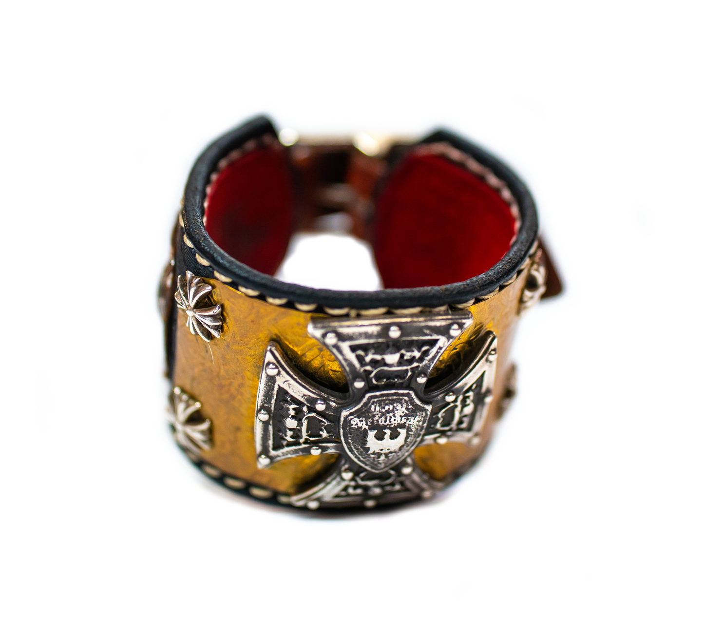The Bishop sterling silver bracelet top view