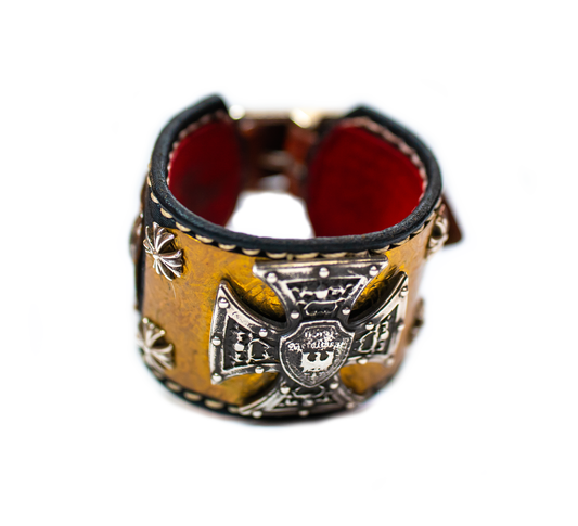 The Bishop sterling silver bracelet top view