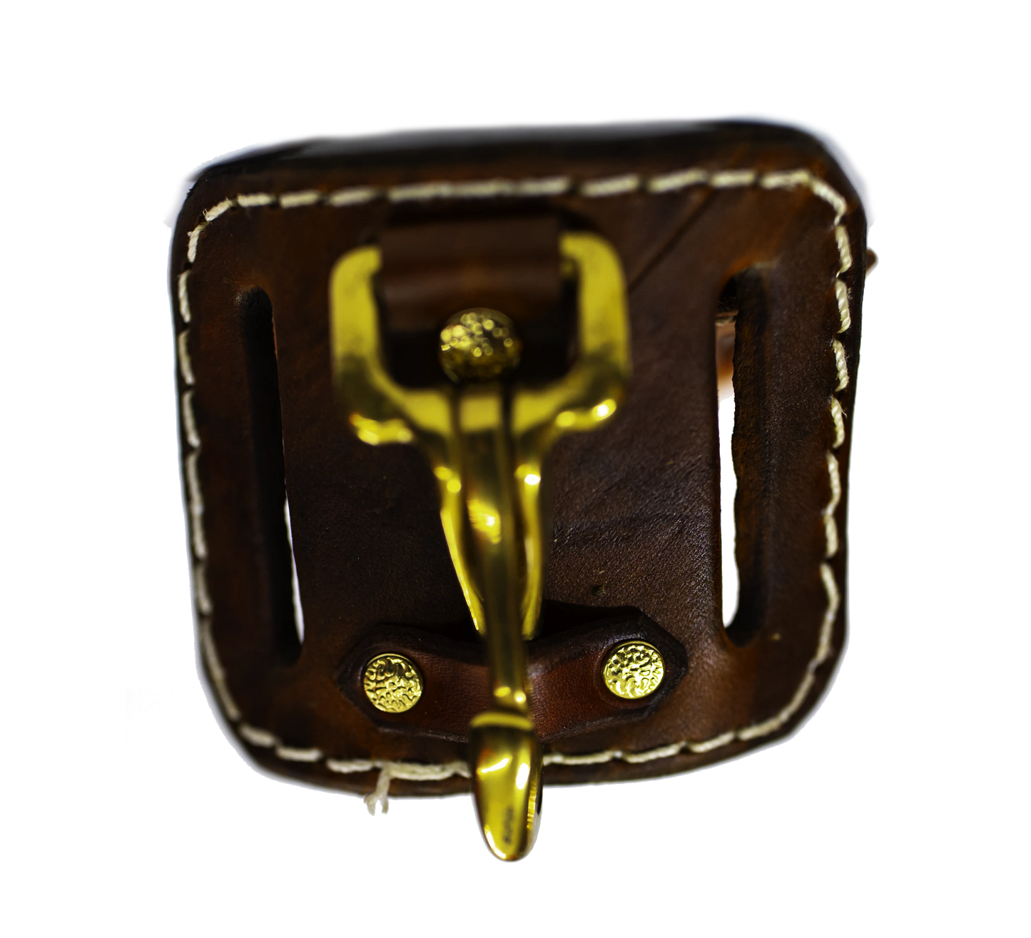 Leather Beltloop Keychain Holder - Brown