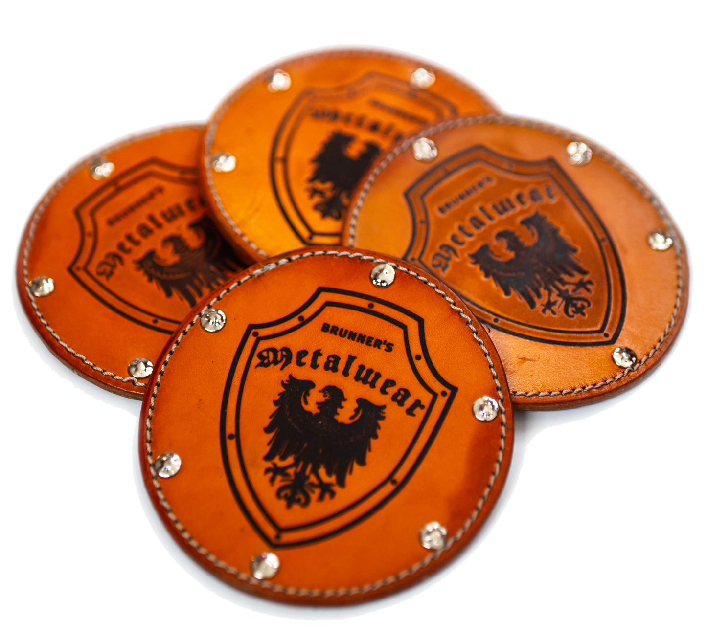 Leather Coaster Set front side