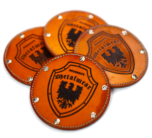 Leather Coaster Set front side