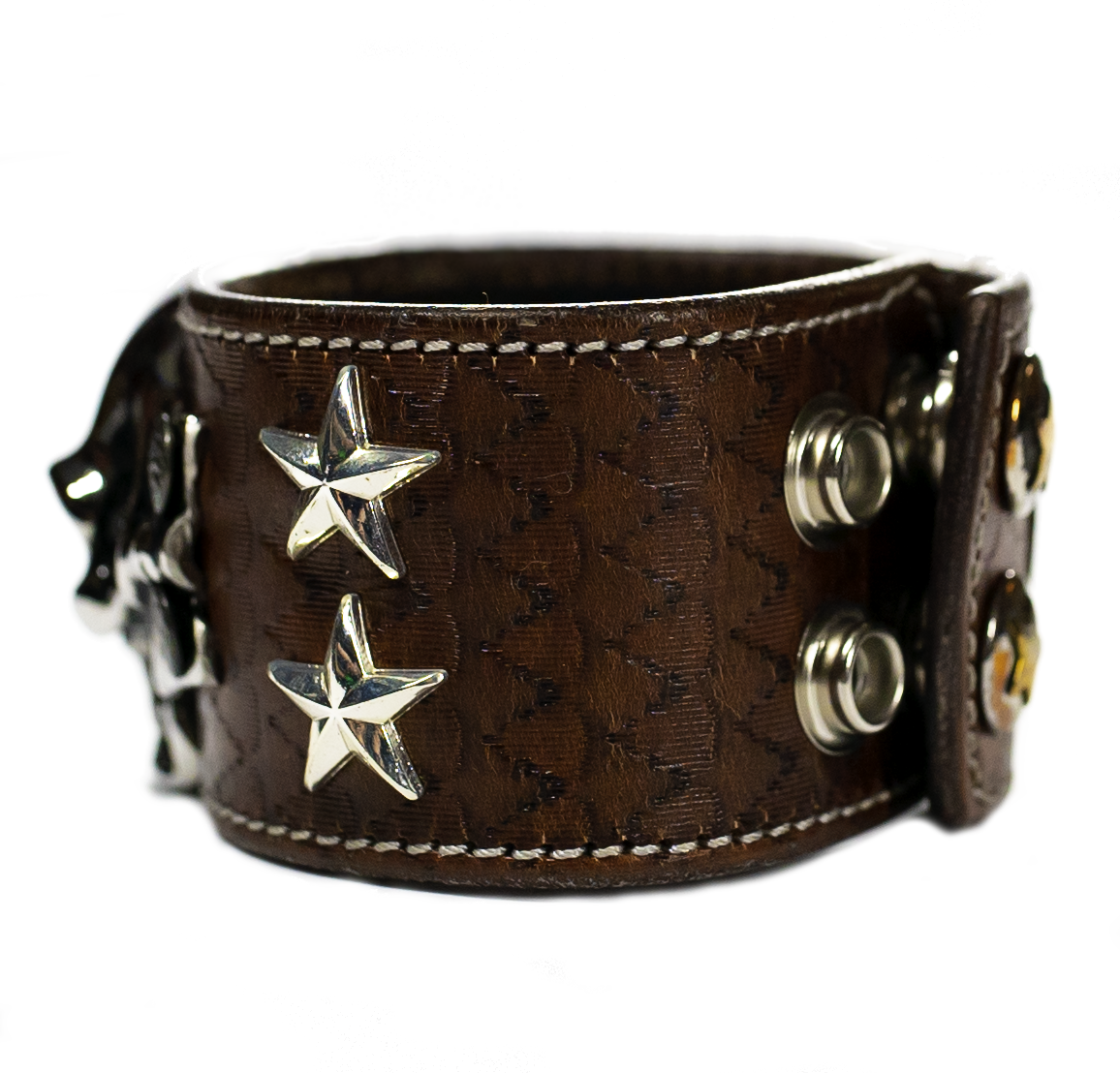 The Big Skull Dark Brown Leather