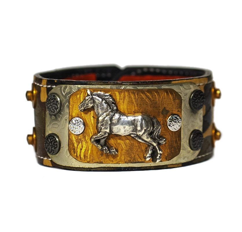 The Steed Camo Leather front