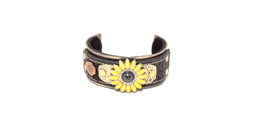 Brunner’s Metalwear The Maiden Sunflower Bangle front