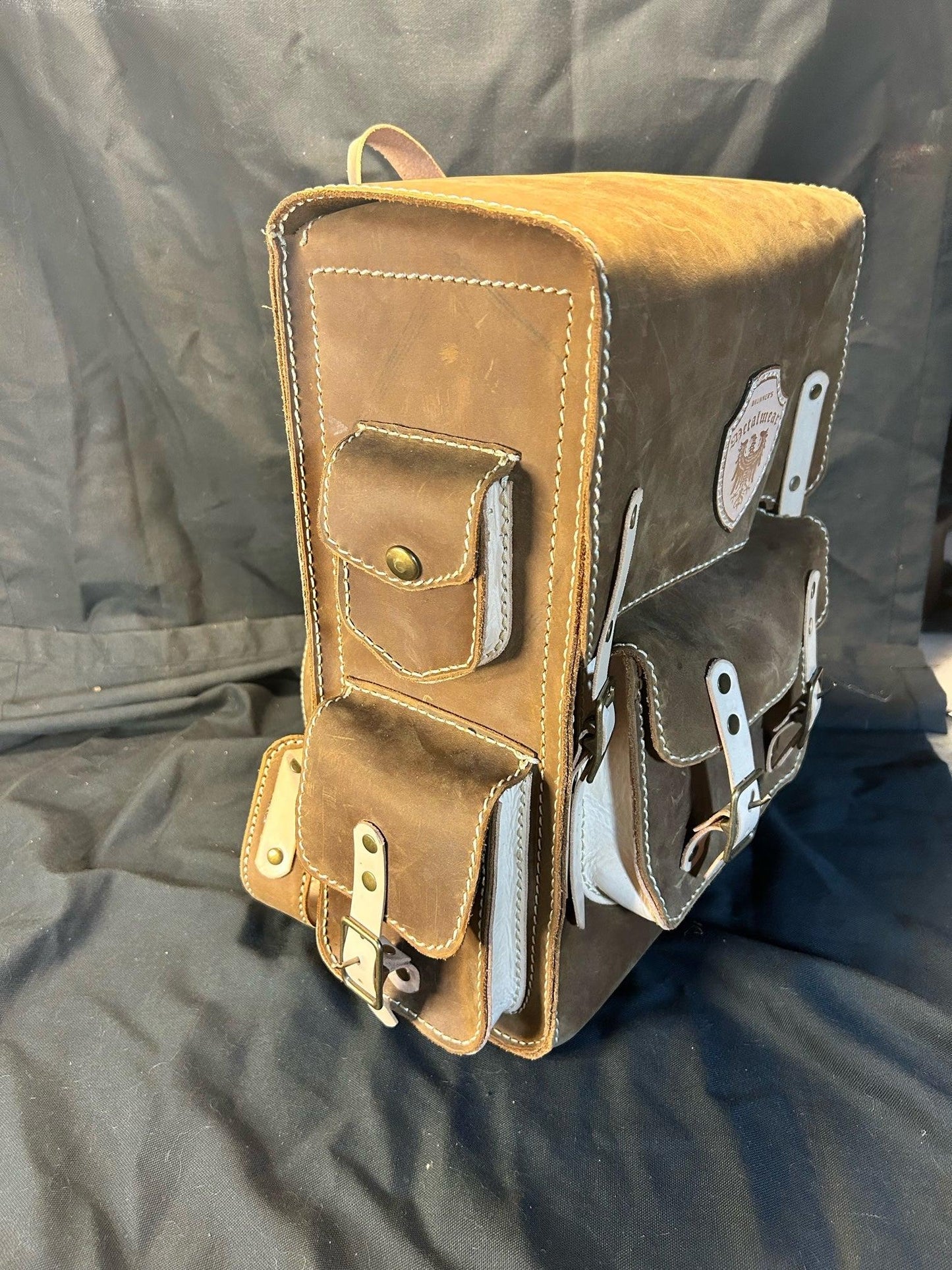 Leather Explorer Backpack Right side