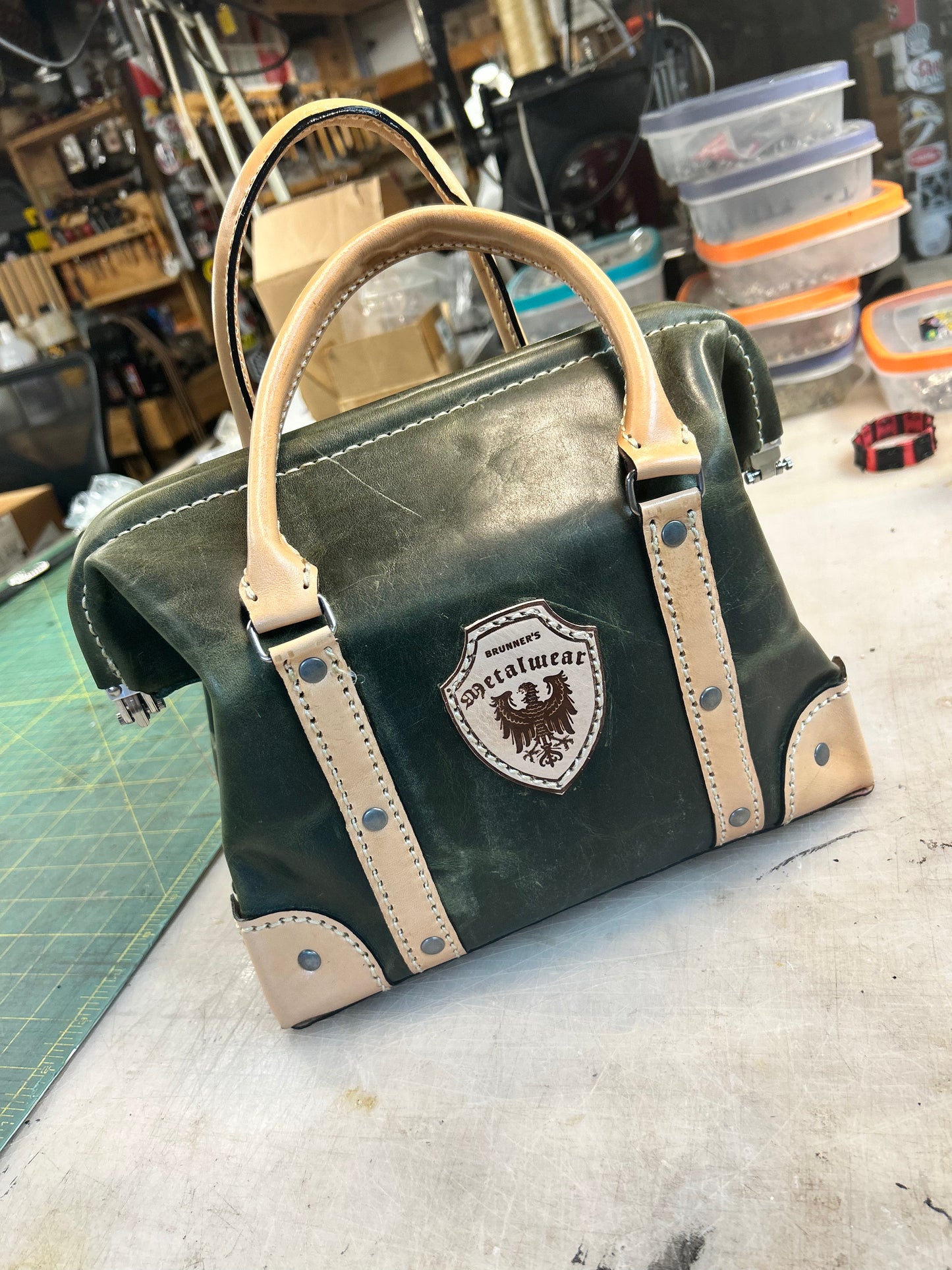 Olive Green Doktors Bag