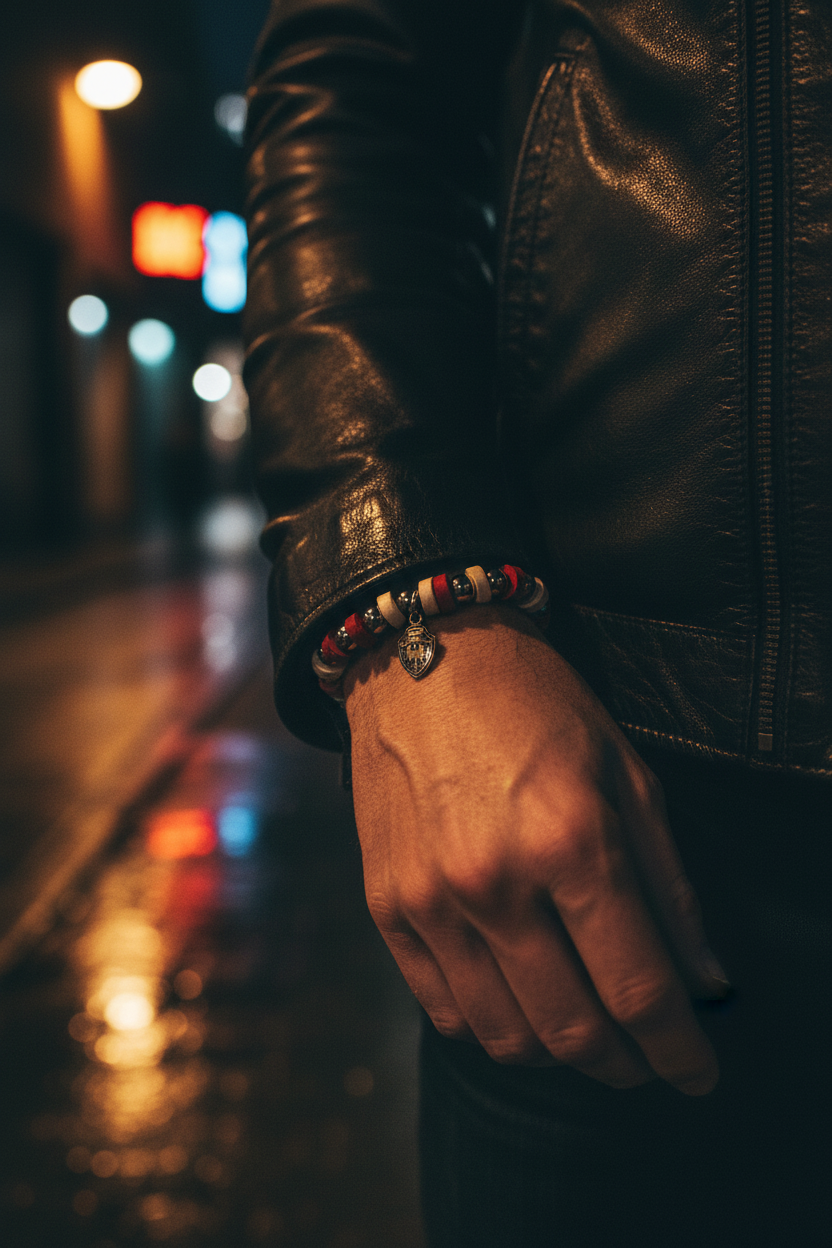 Beaded Bracelet Ferrari Red