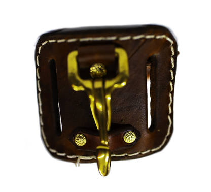 Leather Beltloop Keychain Holder - Brown