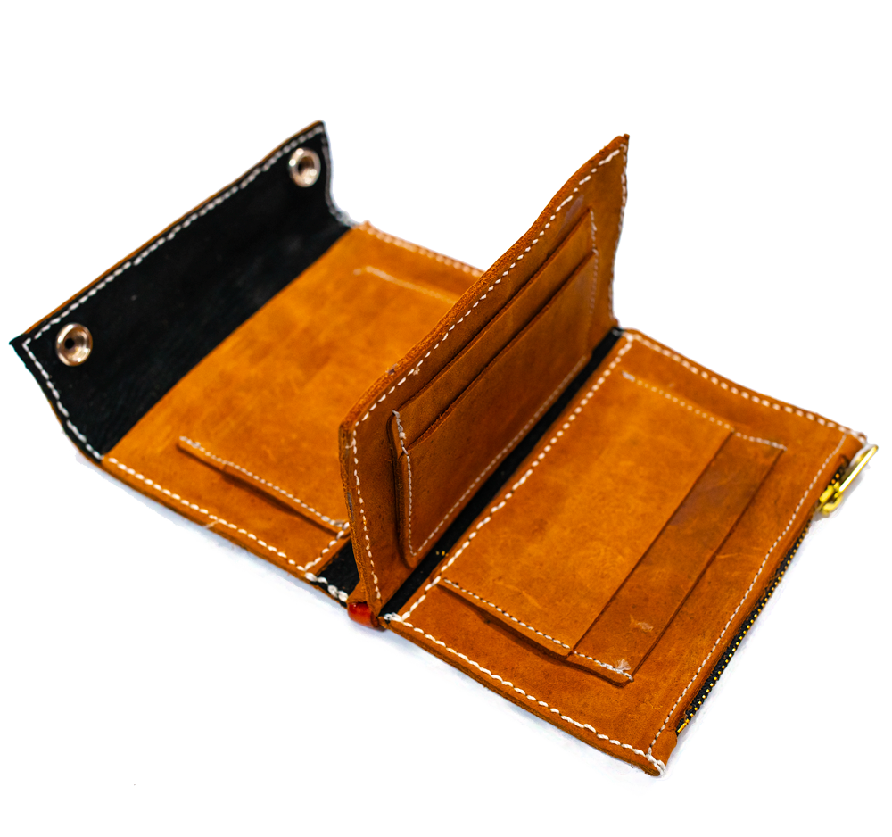 Brown Leather Wallet -inside