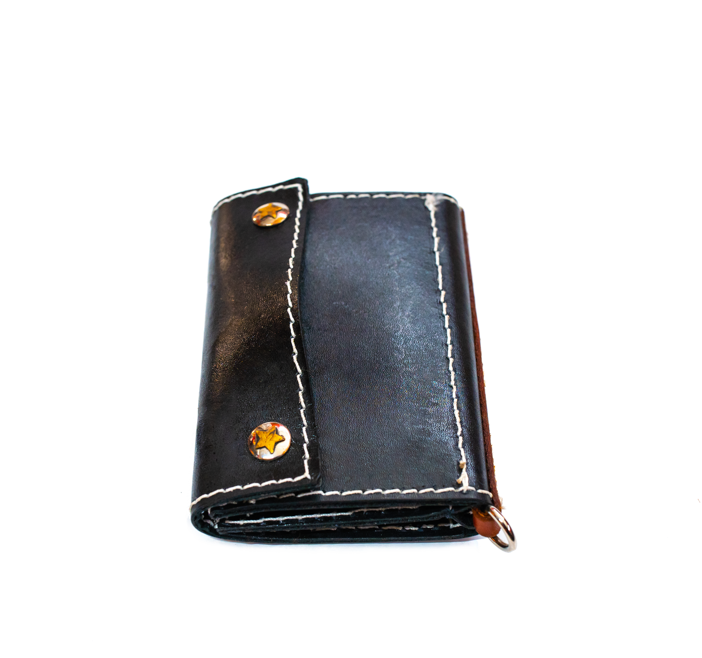Black Leather Wallet - front