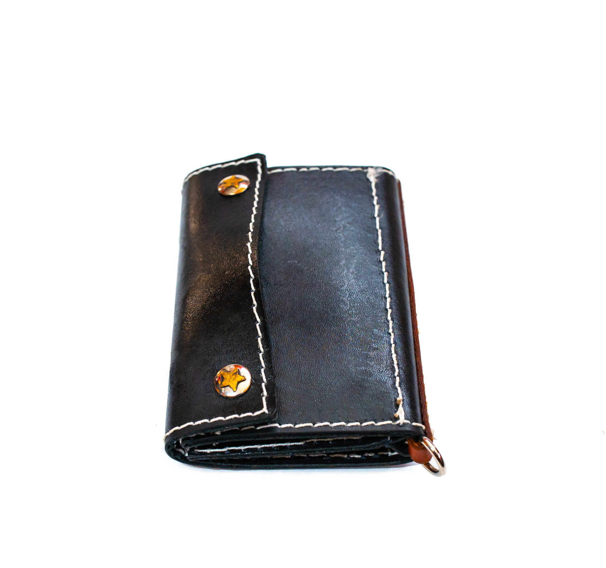 Black Leather Wallet - front