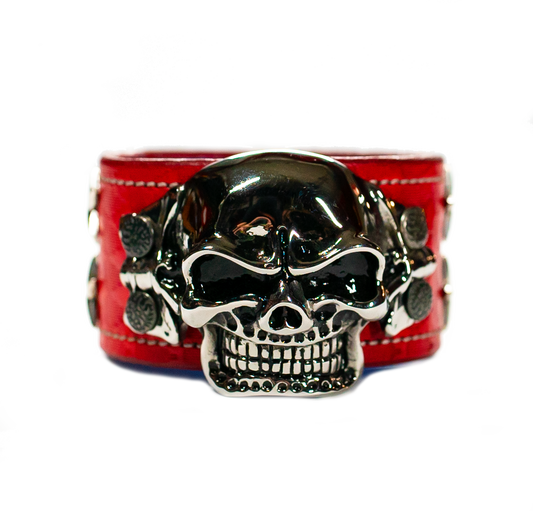 The Big Skull Red Leather