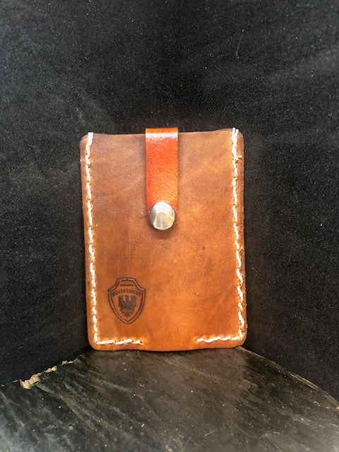 Minimalist wallet brown view