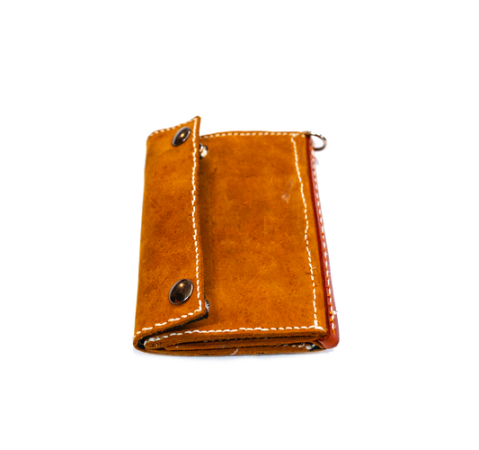 Brown Leather Wallet - front