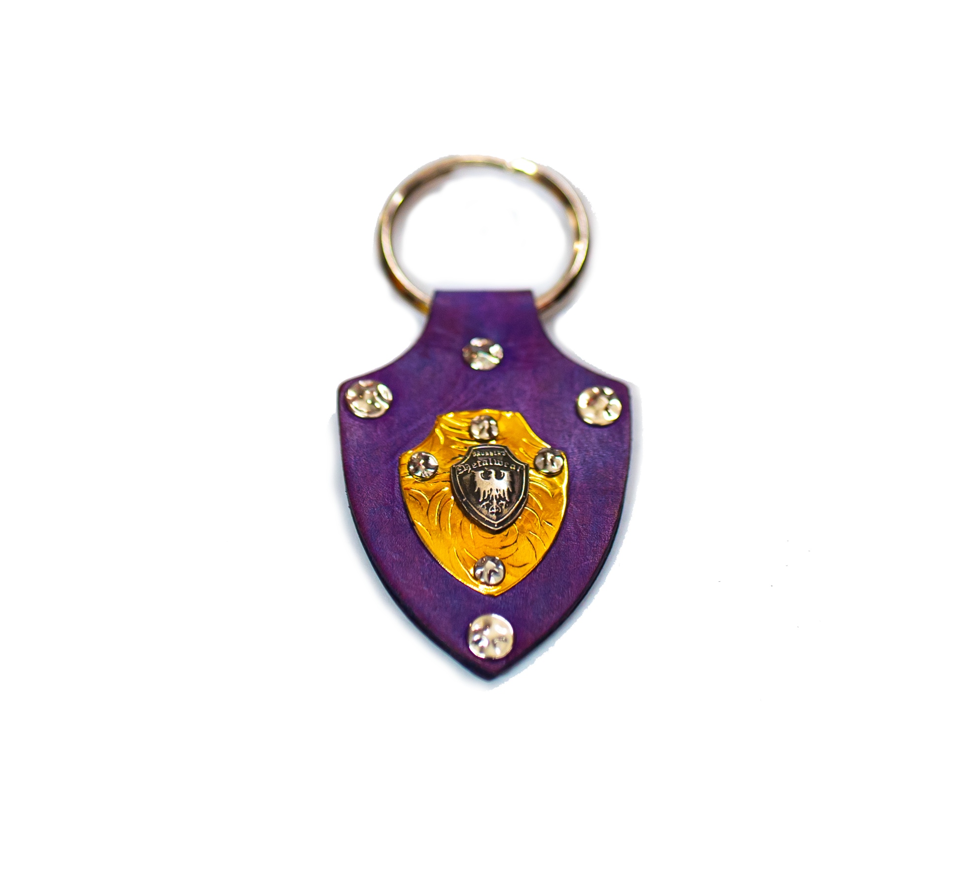 Metalwear Silver Keychain - Purple
