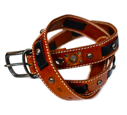 Brown Leather Belt - Image #1